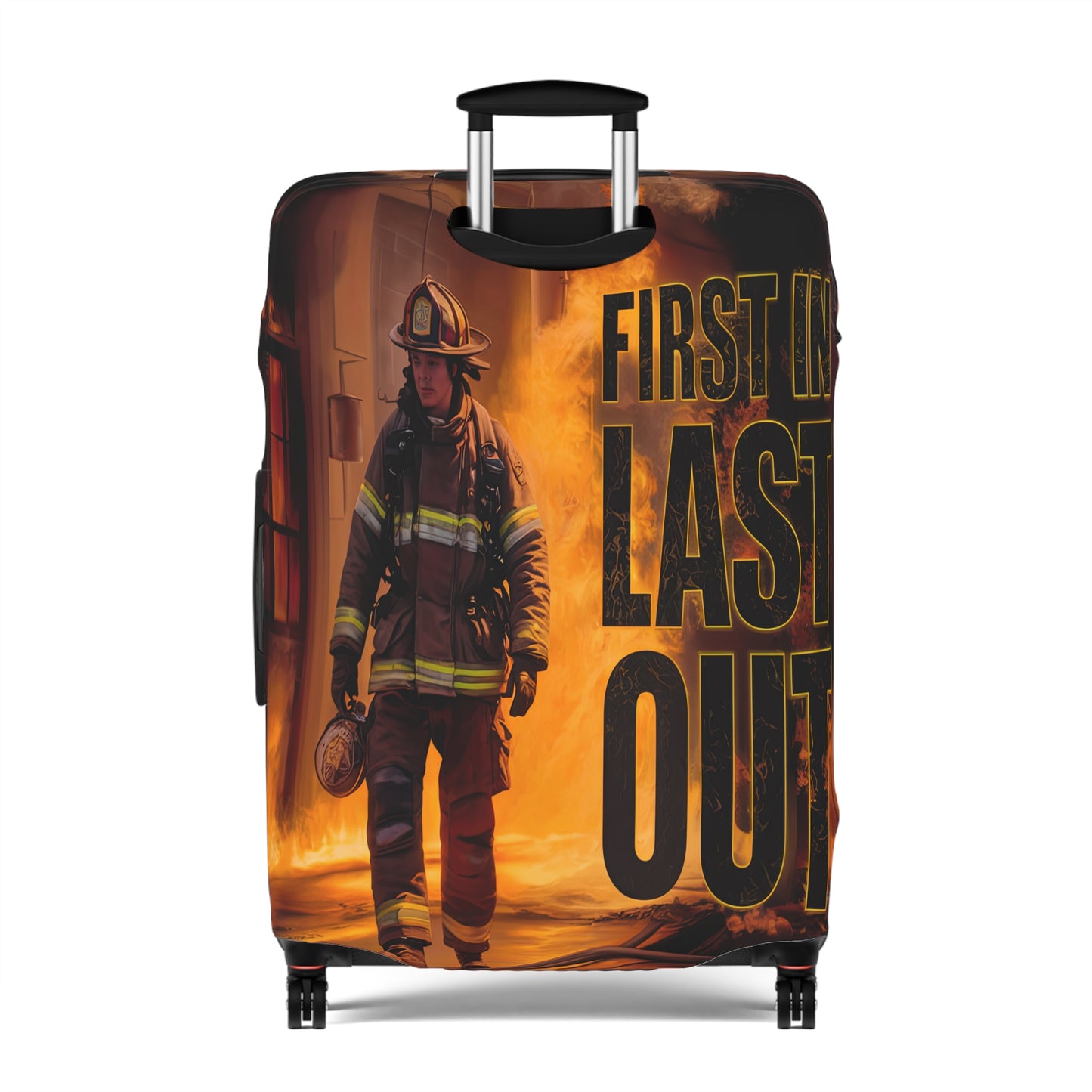 Luggage Cover, Fireman, First in Last Out, awd-1669