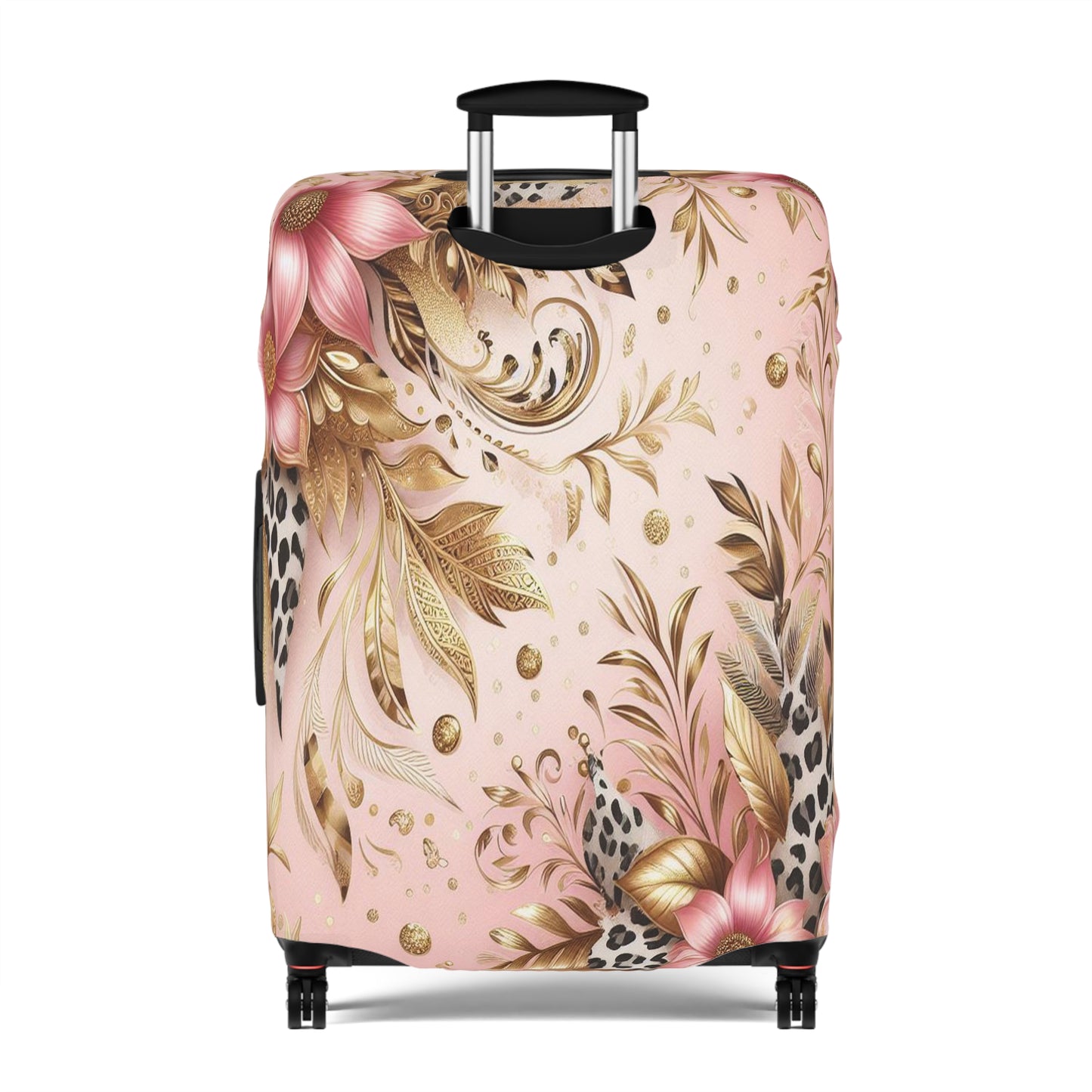 Luggage Cover, Floral Leopard, awd-3081