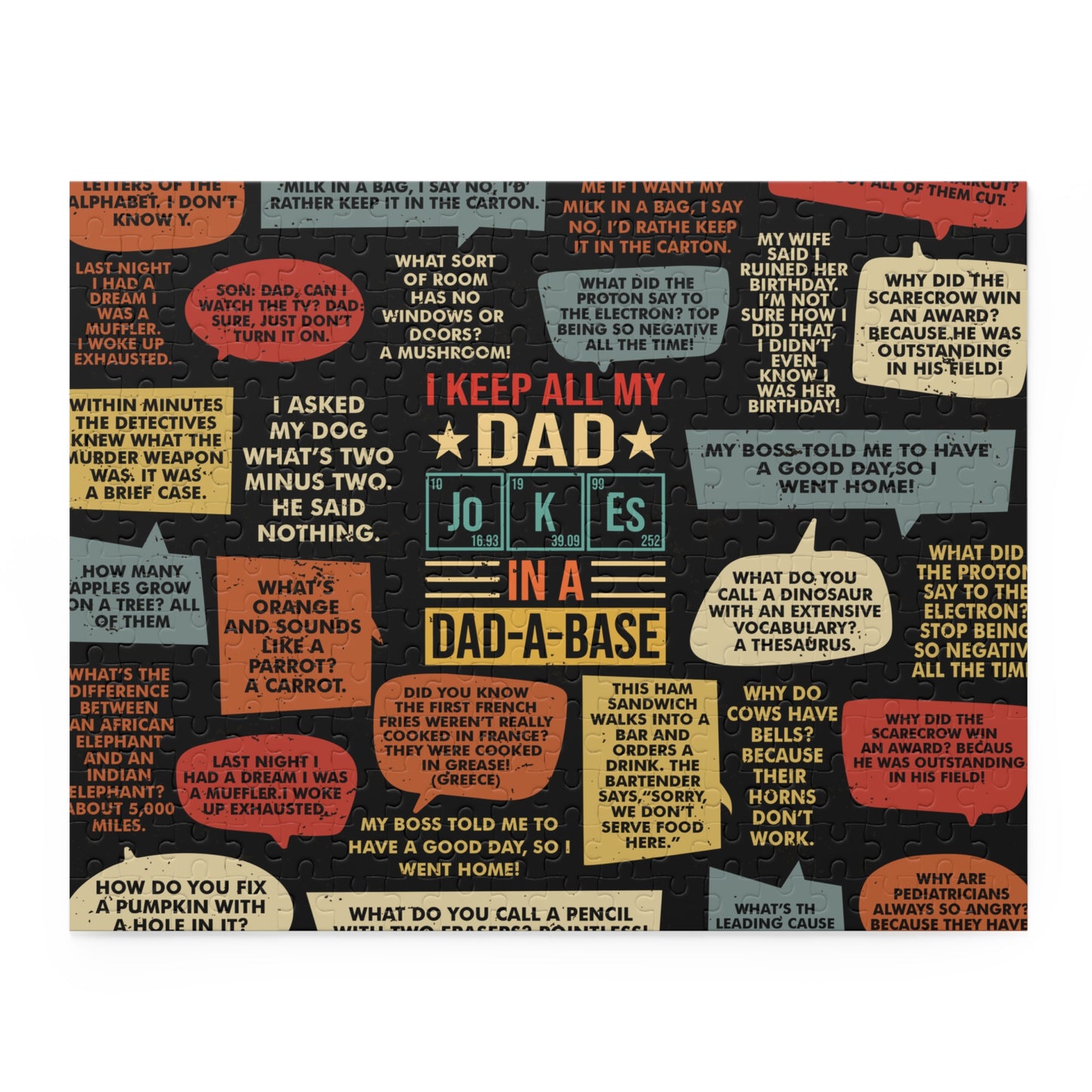 Personalised/Non-Personalised Puzzle, Dad Jokes (120, 252, 500-Piece)