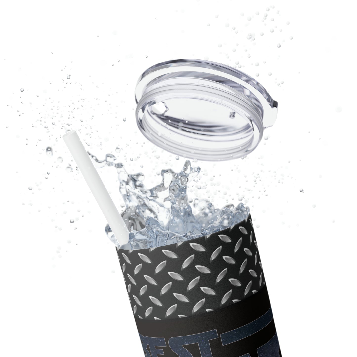 Skinny Tumbler with Straw, 20oz, Best Dad in the Galaxy, awd-1373