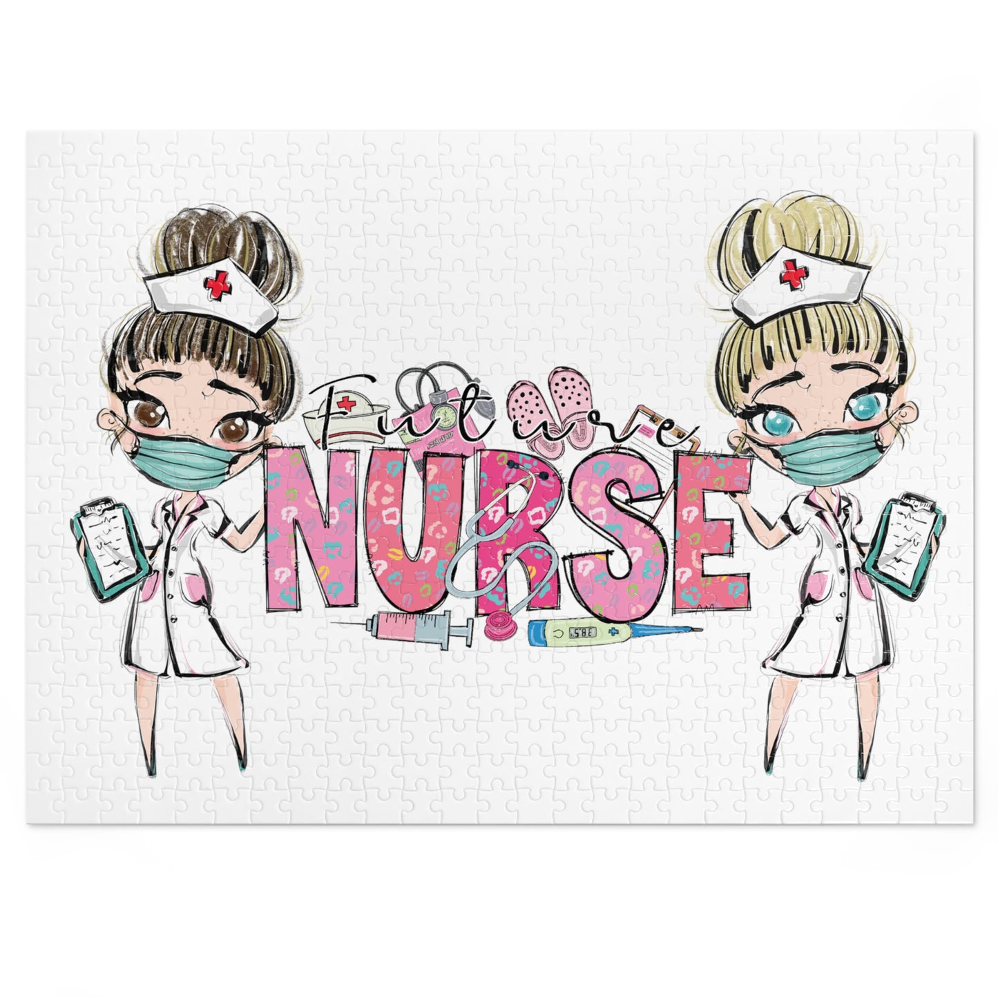 Puzzle, Nurse, Future Nurse Personalised/Non-Personalised (30, 110, 252, 500,1000-Piece) awd-619