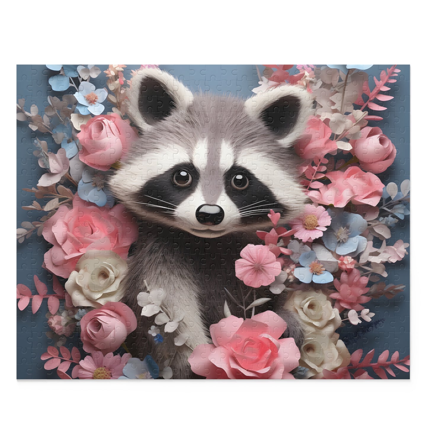 Personalised/Non-Personalised Puzzle, Racoon (120, 252, 500-Piece)