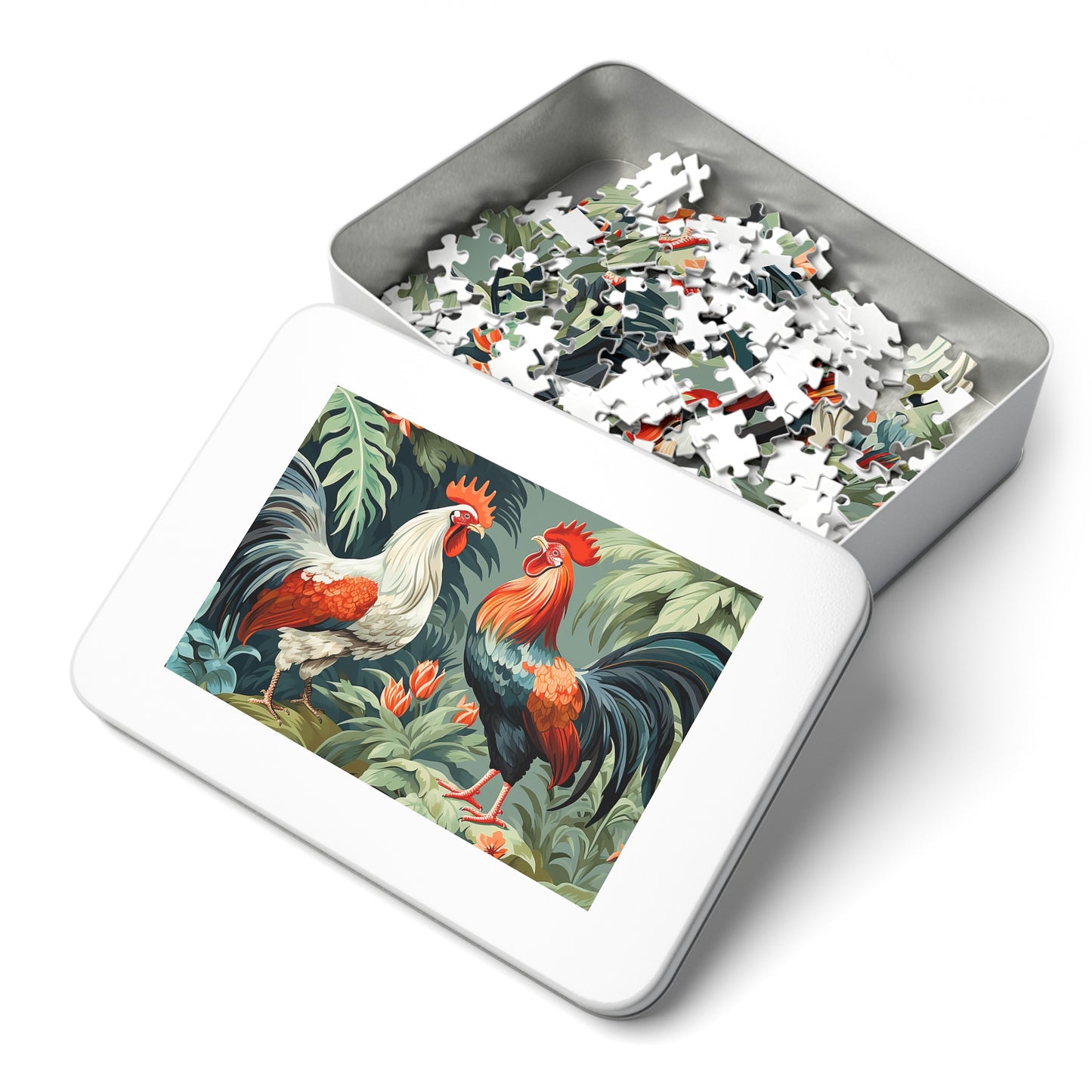 Jigsaw Puzzle, Chicken/Rooster, Personalised/Non-Personalised (30, 110, 252, 500,1000-Piece)