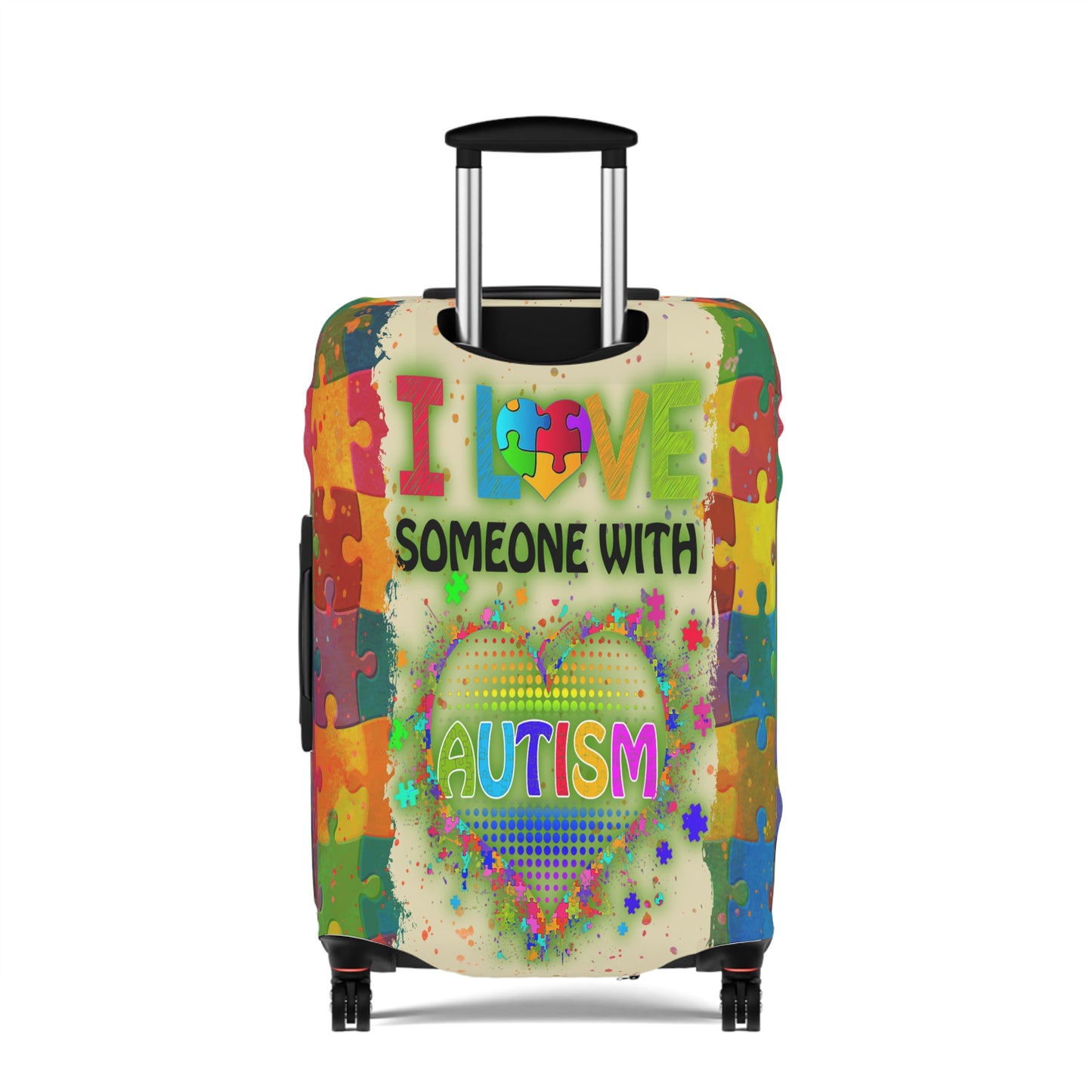 Luggage Cover, I Love someone with Autism, awd-1459b