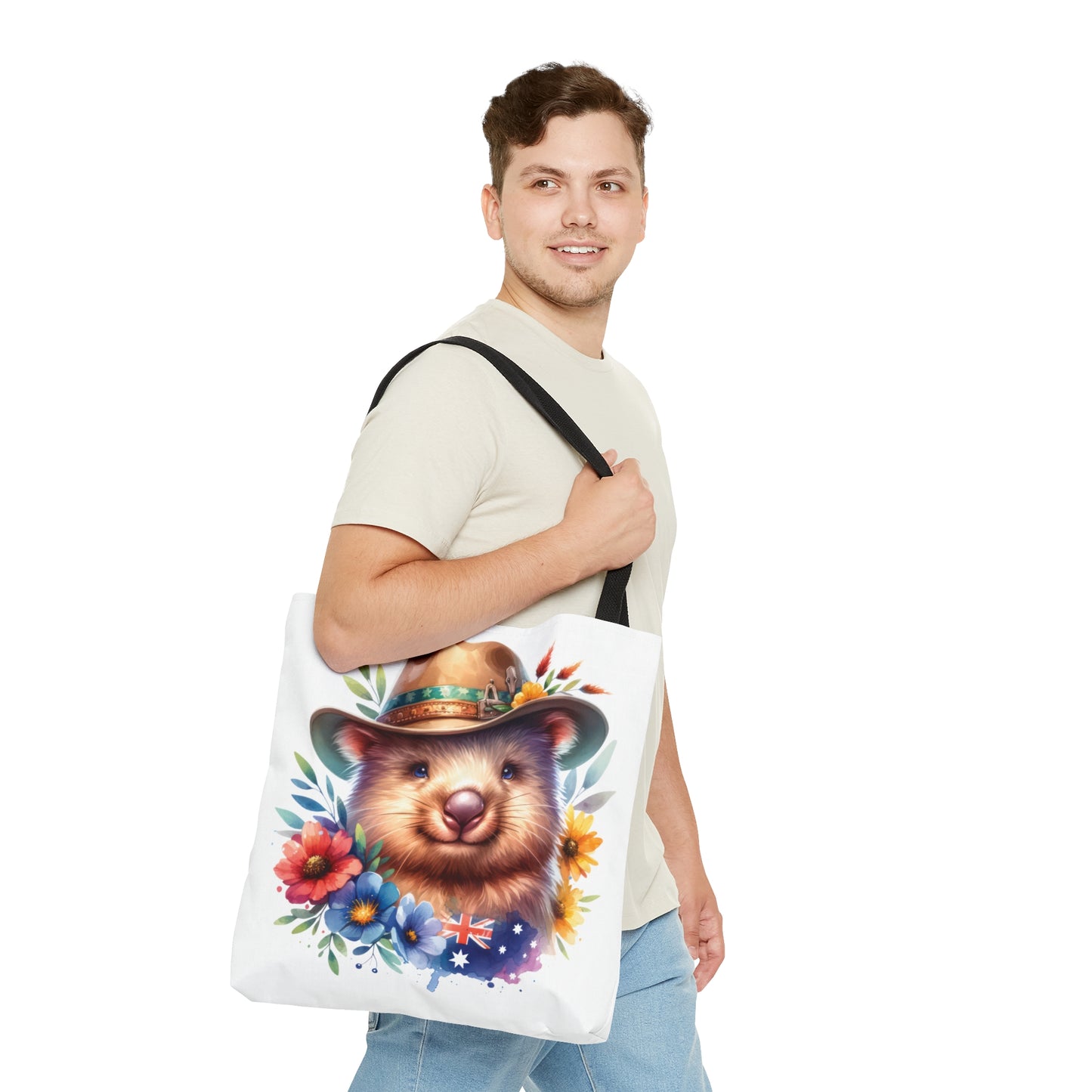 Tote Bag, Australian Animals, Wombat, Personalised/Non-Personalised Tote bag