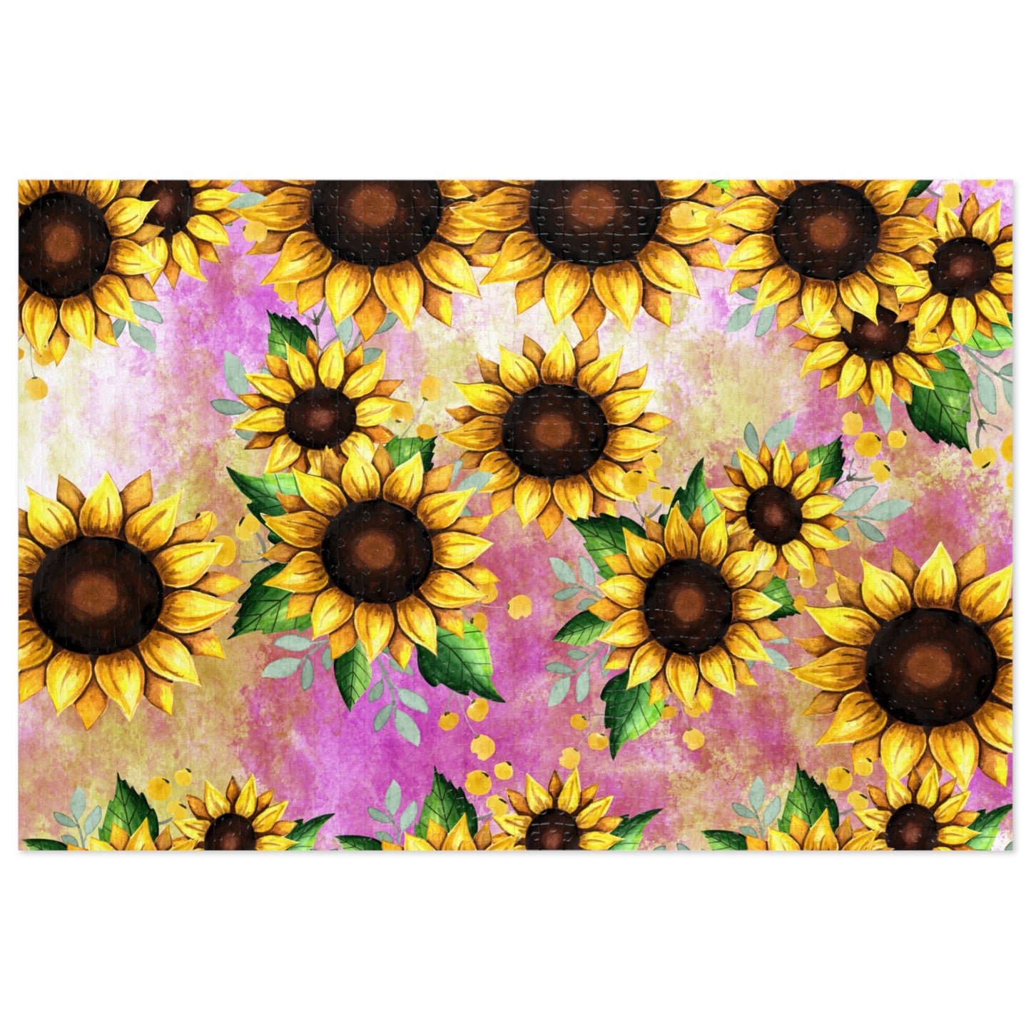 Jigsaw Puzzle, Sunflower, Personalised/Non-Personalised (30, 110, 252, 500,1000-Piece)