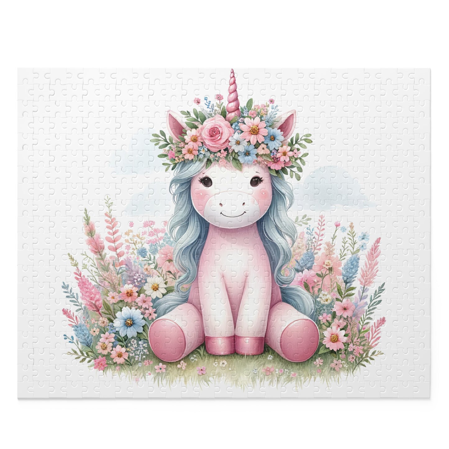 Personalised/Non-Personalised Puzzle, Unicorn (120, 252, 500-Piece)