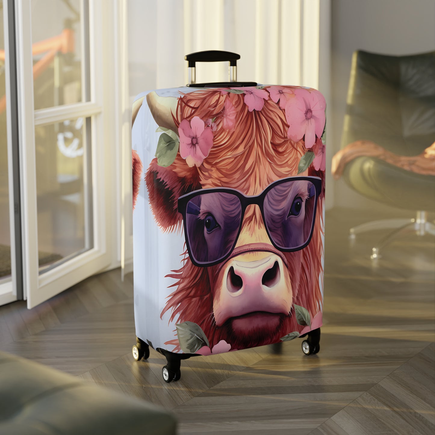 Luggage Cover, Highland Cow, awd-018