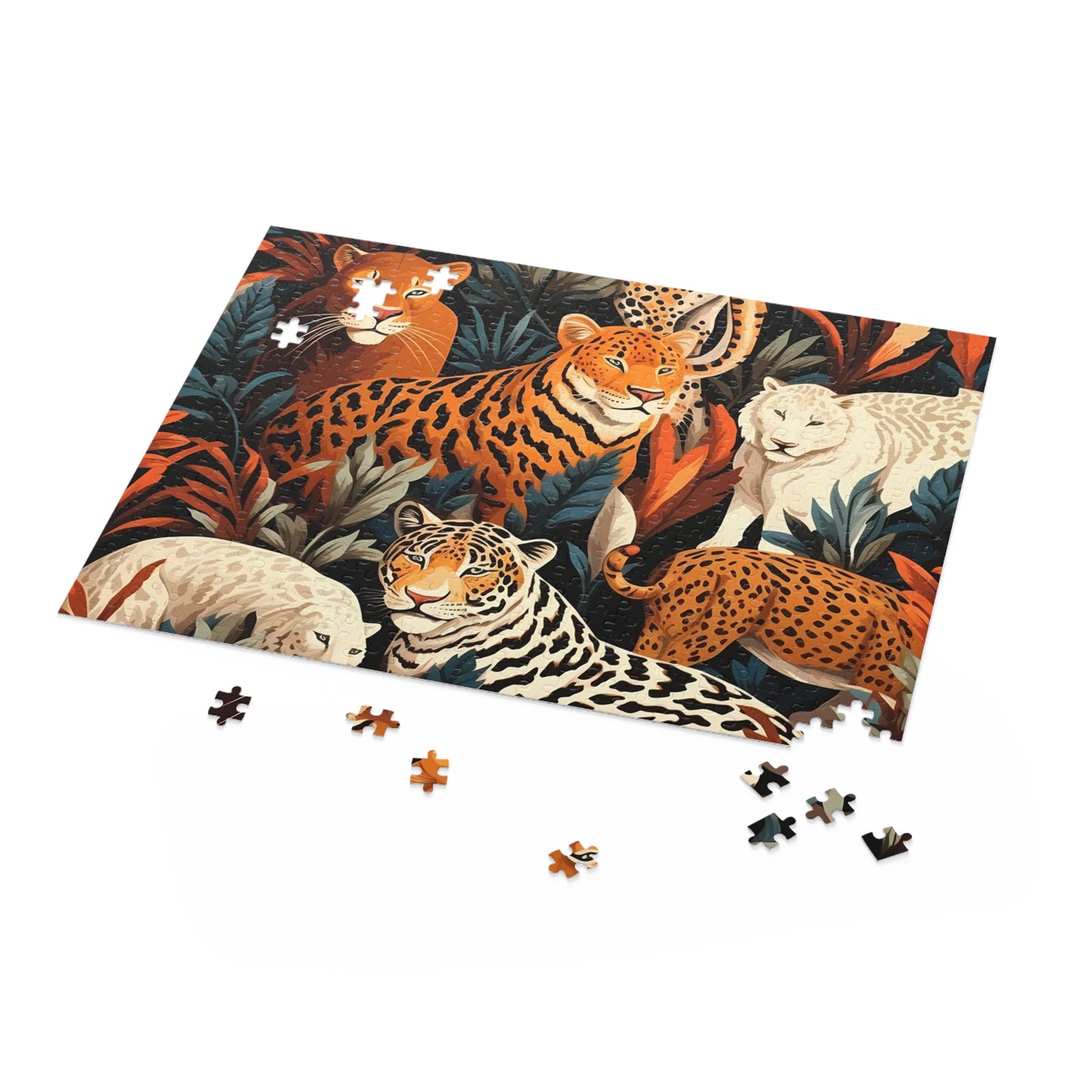 Personalised/Non-Personalised Puzzle, Leopard (120, 252, 500-Piece)