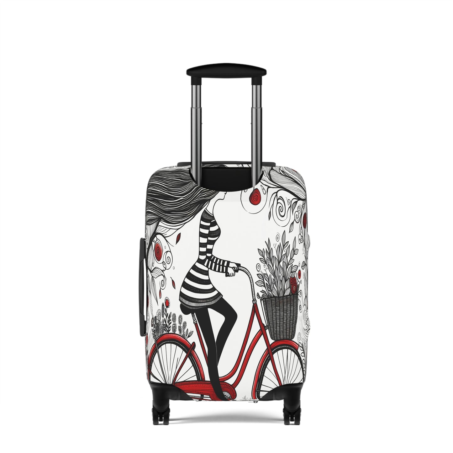 Luggage Cover, Girl on Bike, awd-3022