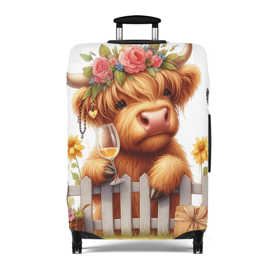 Luggage Cover, Highland Cow, awd-3046