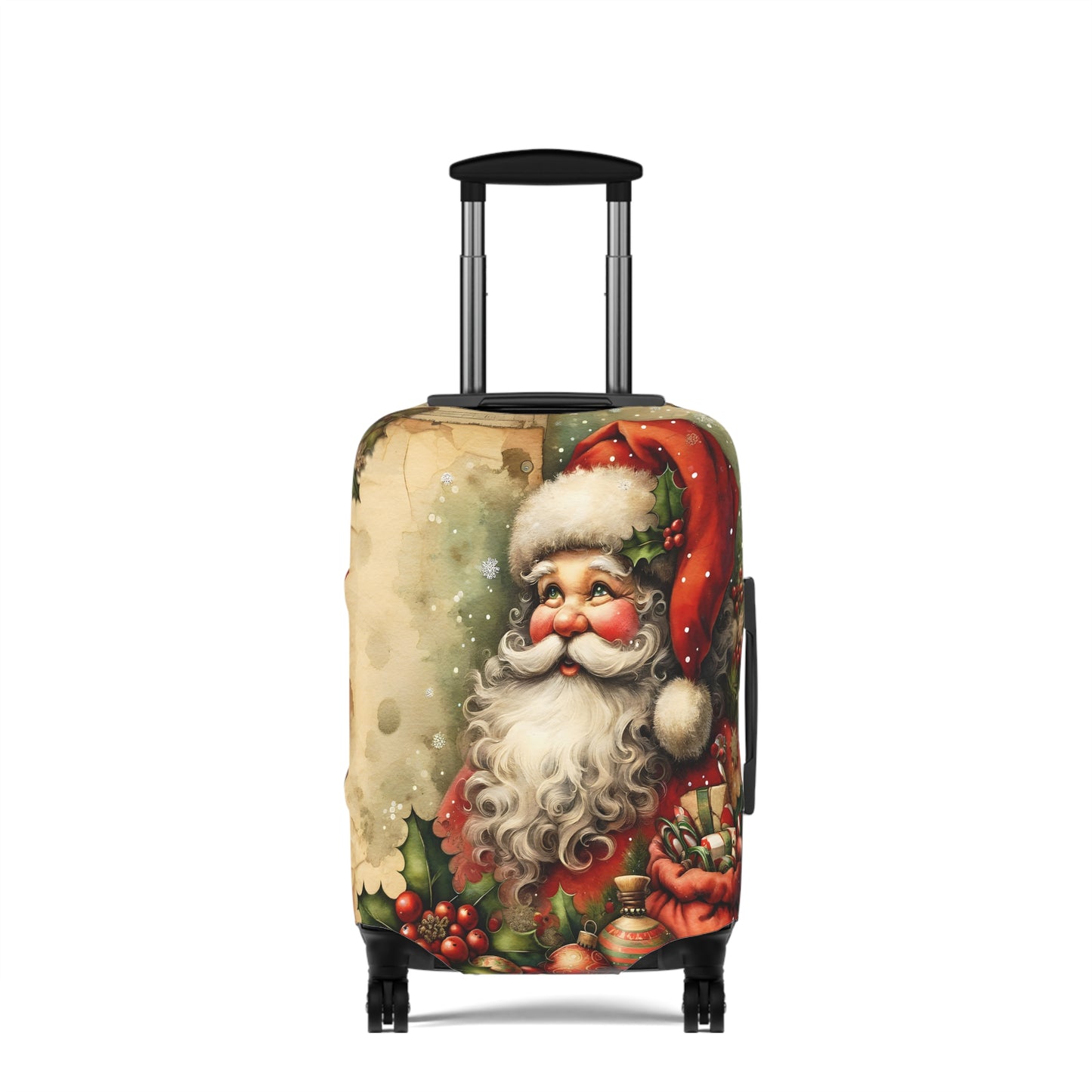 Luggage Cover, Christmas, Vintage Santa, awd-1478