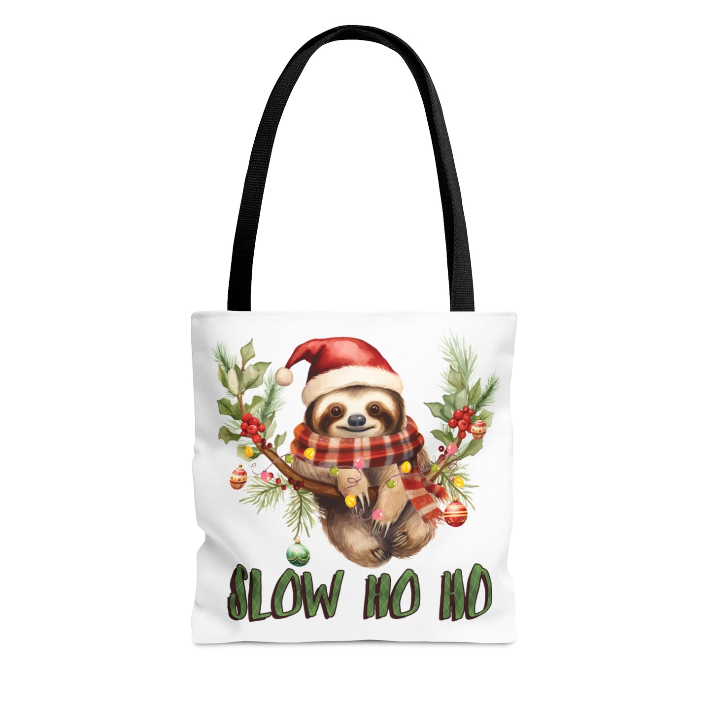 Tote Bag, Christmas, Sloth, Personalised/Non-Personalised Tote bag