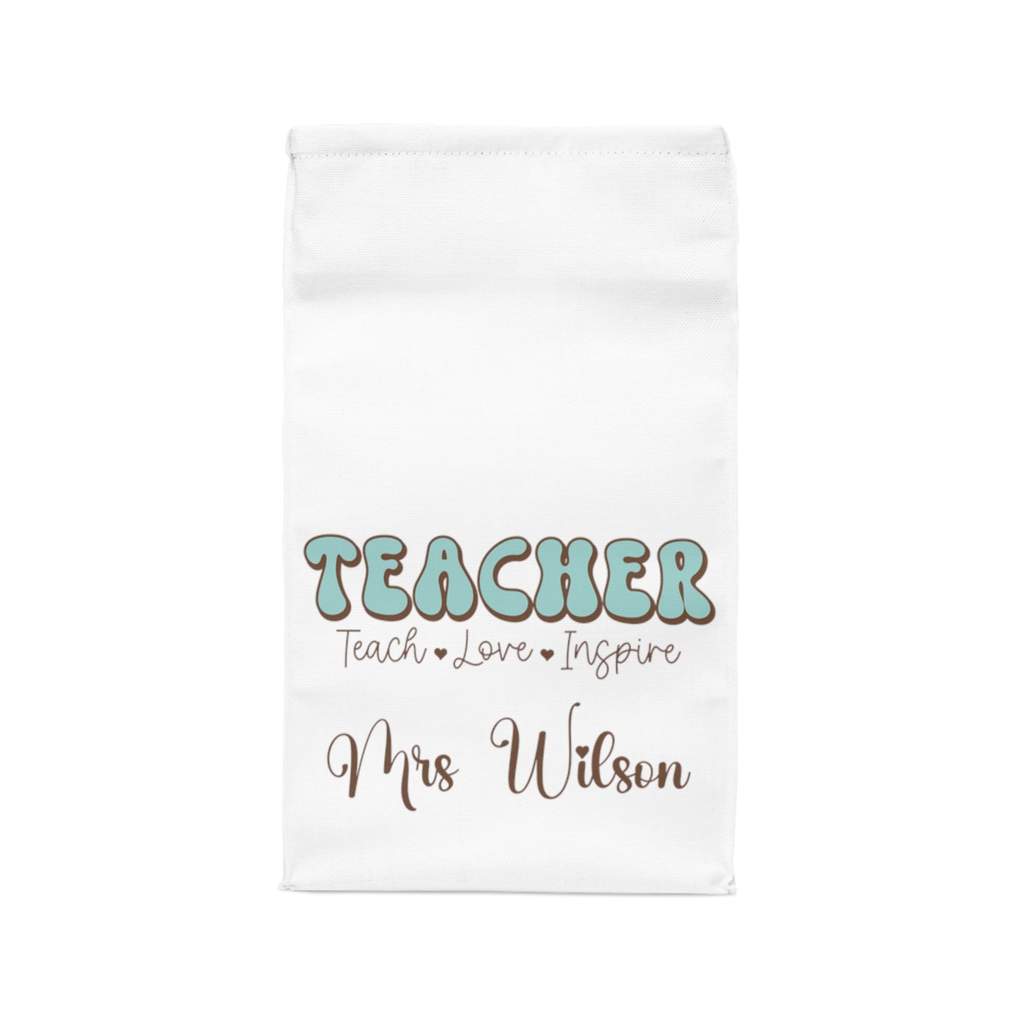 Personalised Insulated Lunch Bag, Teacher Lunch Bag, Retro