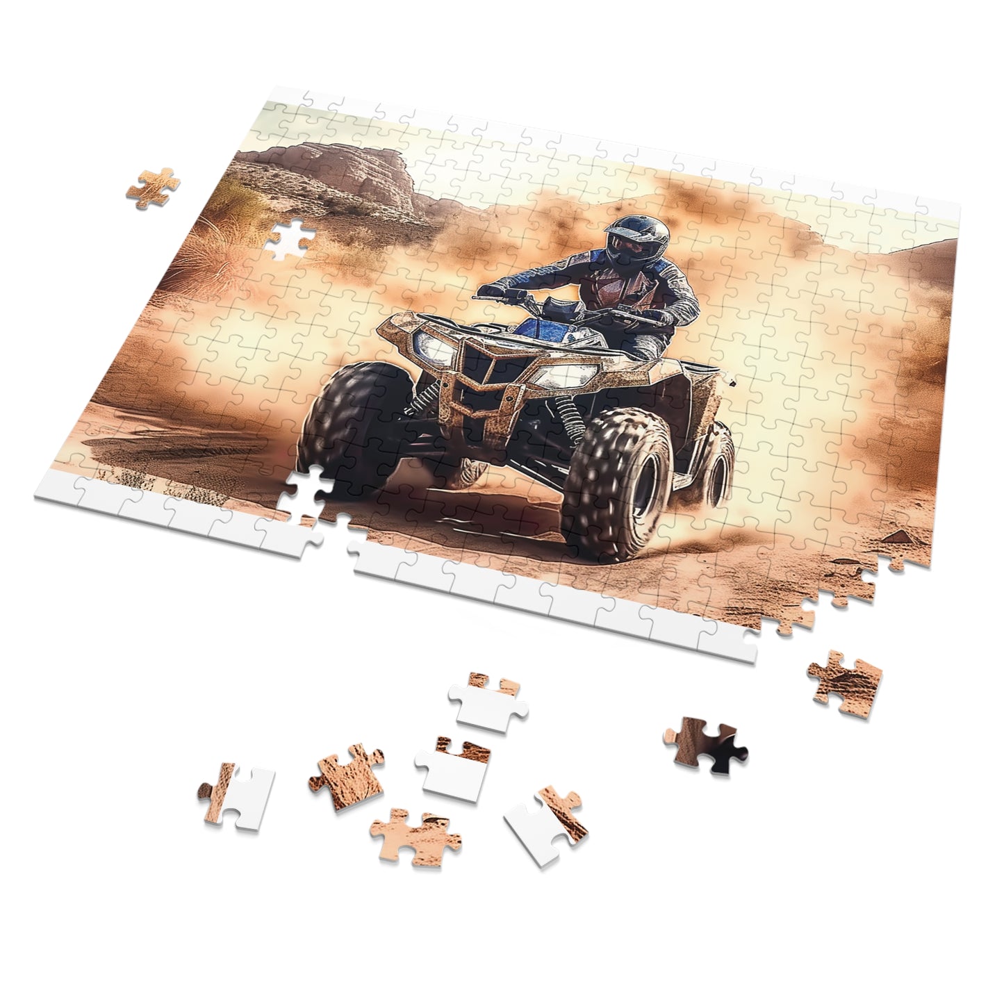 Jigsaw Puzzle, Quad Bike, Personalised/Non-Personalised (30, 110, 252, 500,1000-Piece)