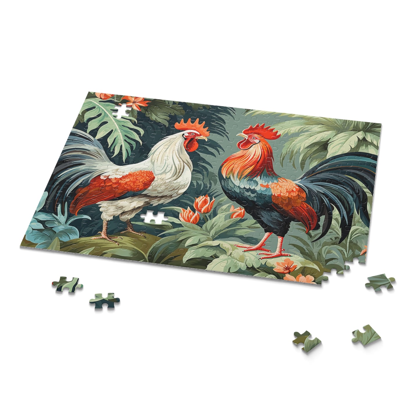 Personalised/Non-Personalised Puzzle, Chickens/Rooster (120, 252, 500-Piece)