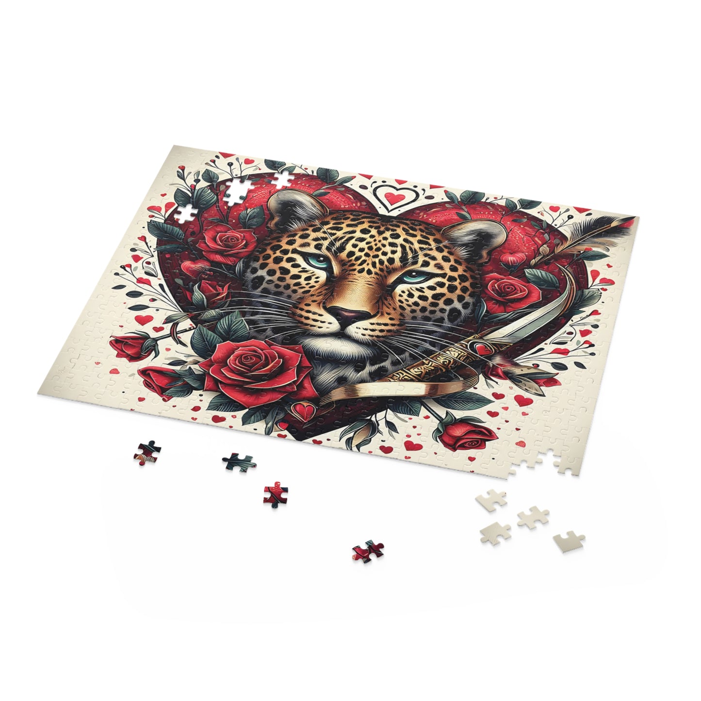 Personalised/Non-Personalised Puzzle, Cheetah (120, 252, 500-Piece)