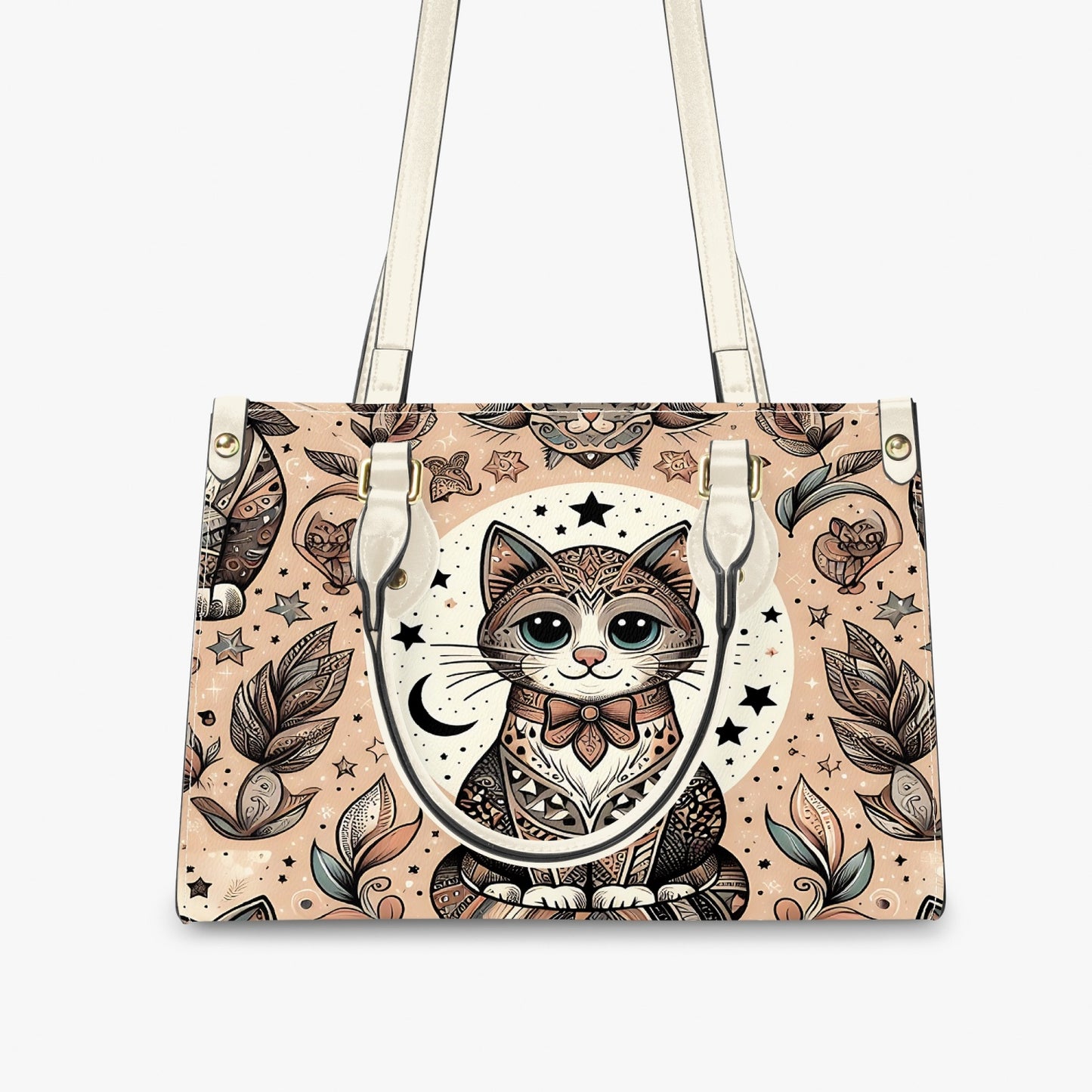 Women's Tote Bag - Long Strap - Cat