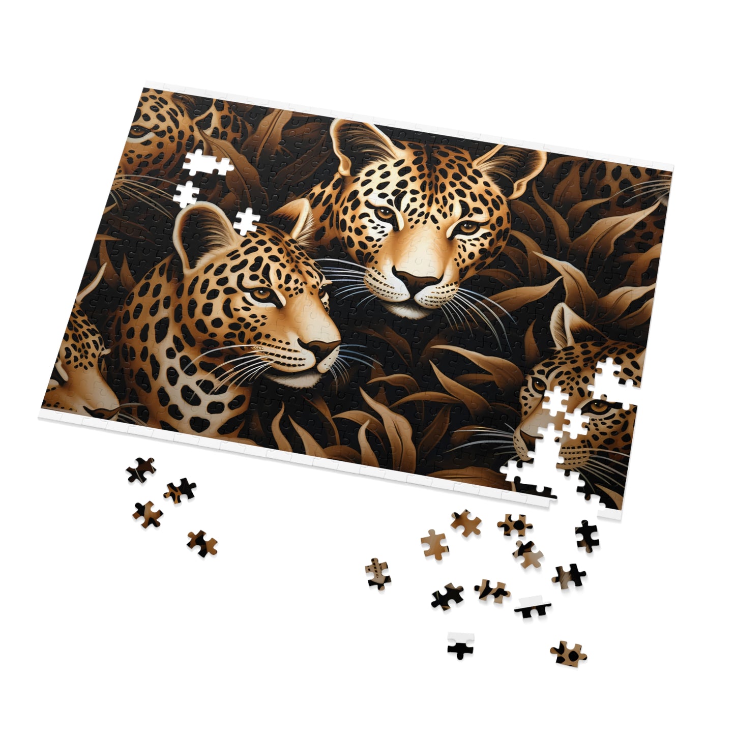 Jigsaw Puzzle, Leopard, Personalised/Non-Personalised (30, 110, 252, 500,1000-Piece)