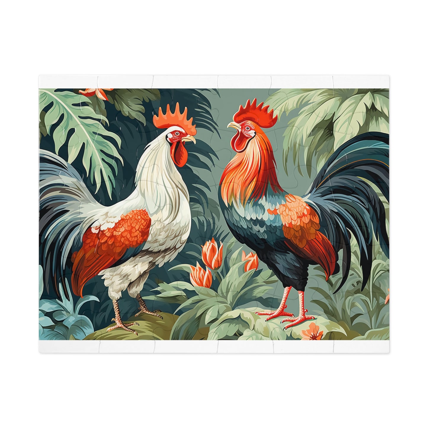 Jigsaw Puzzle, Chicken/Rooster, Personalised/Non-Personalised (30, 110, 252, 500,1000-Piece)