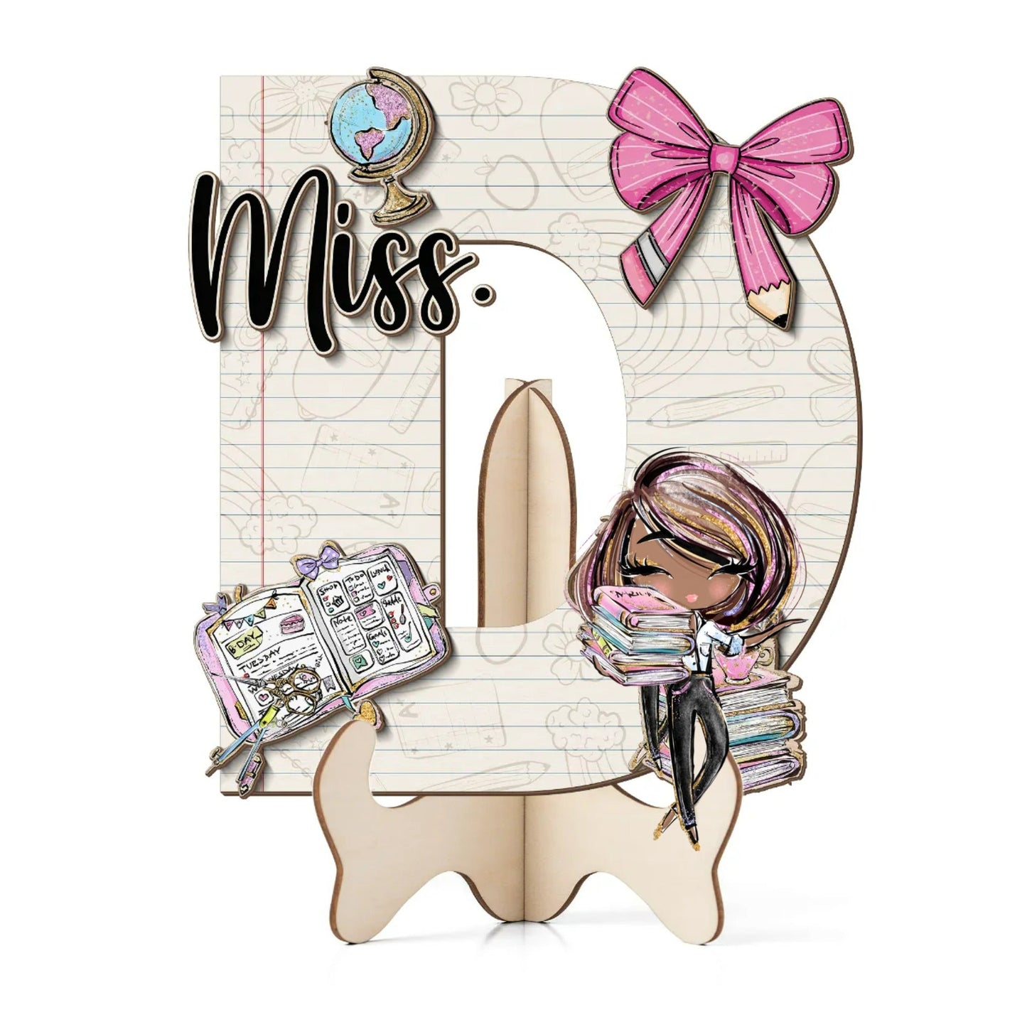 Teacher Letter Sign Letter Miss D