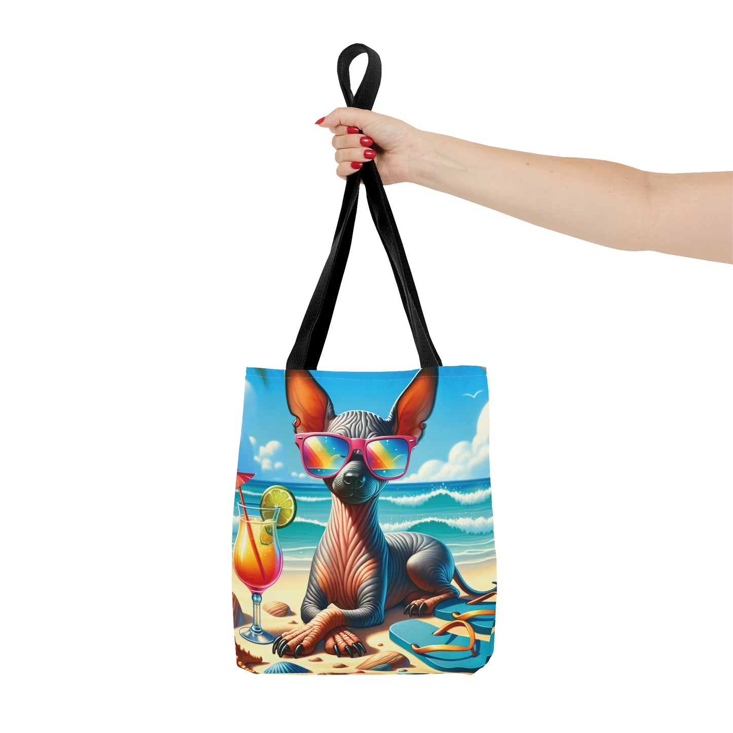 Tote Bag, Dog on Beach, Xloitcuintli, Tote bag, awd-1253