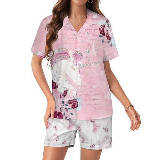 Women's Silk Satin Pajama Set Silk pajama set