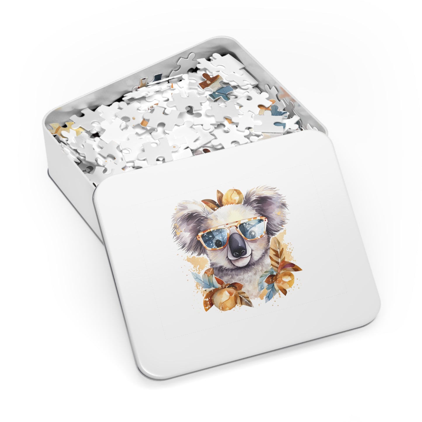 Jigsaw Puzzle in Tin, Australian Animals, Koala, Personalised/Non-Personalised, awd-509 (30, 110, 252, 500,1000-Piece)