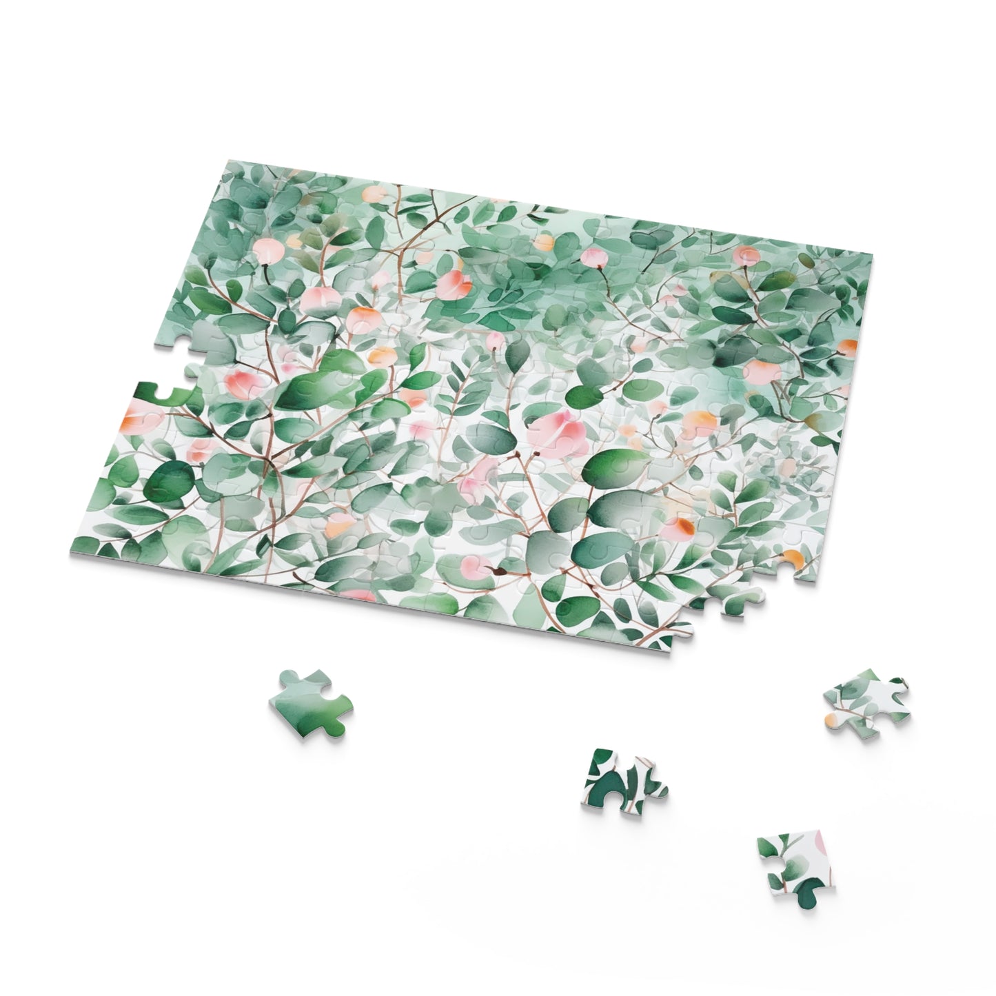 Personalised/Non-Personalised Puzzle, Eucalyptus Leaves (120, 252, 500-Piece)