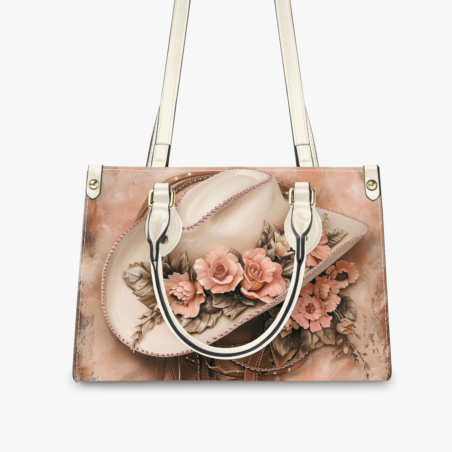 Women's Tote Bag - Long Strap - Country & Western - Cowboy Hat