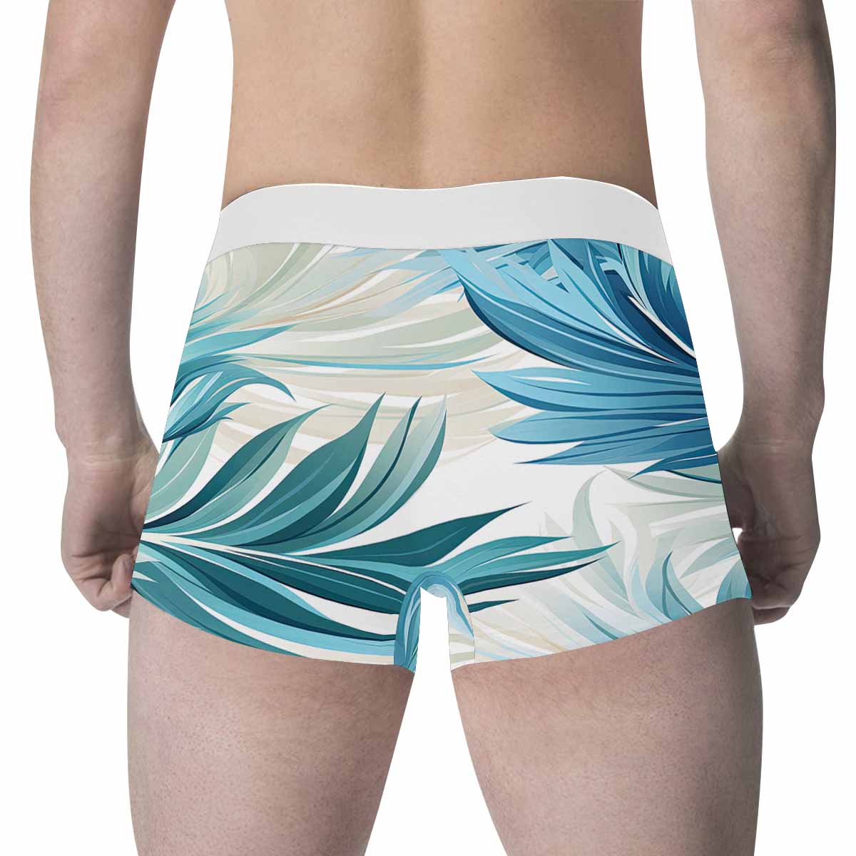 Blue Palms Men's All Over Print Boxer Briefs (Made In AUS)