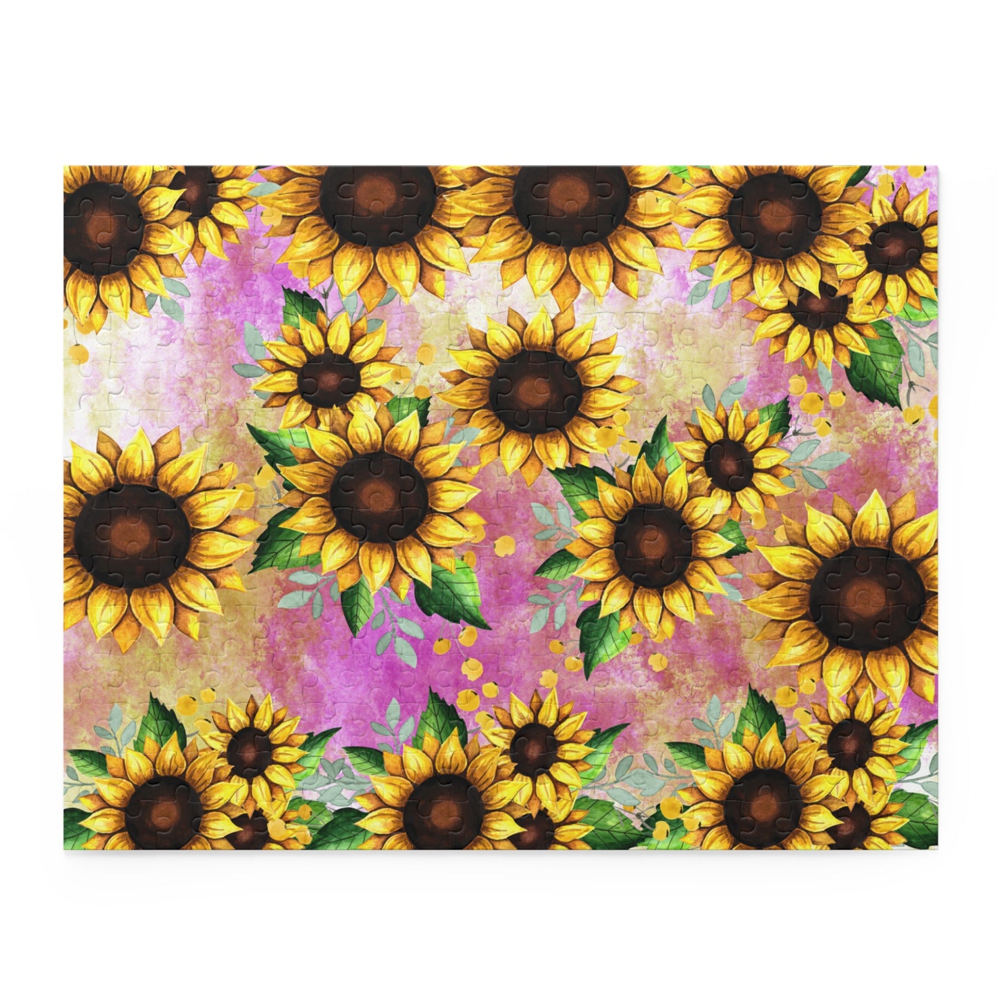 Personalised/Non-Personalised Puzzle, Sunflower (120, 252, 500-Piece)