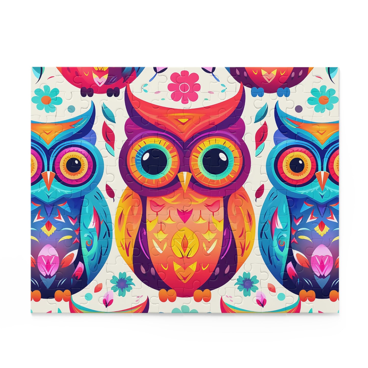 Personalised/Non-Personalised Puzzle, Owl (120, 252, 500-Piece)