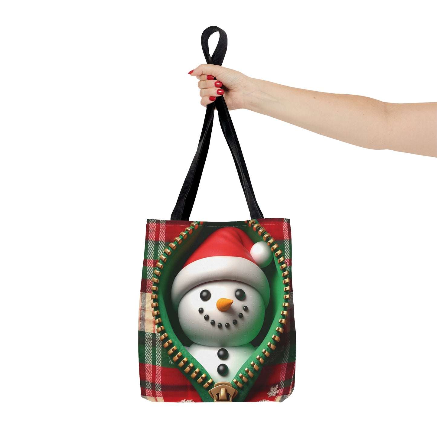 Tote Bag, Christmas, Snowman, Personalised/Non-Personalised Tote bag