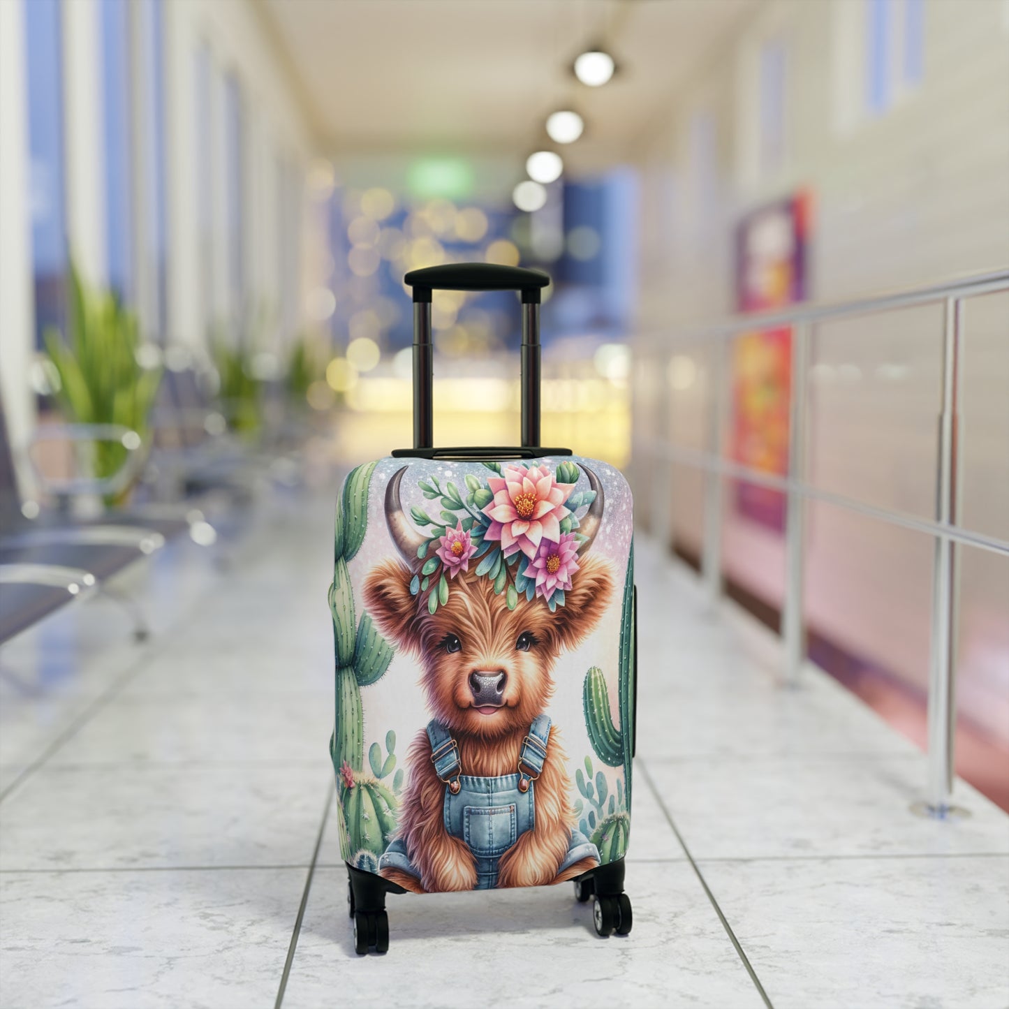 Luggage Cover, Highland Cow, awd-1160