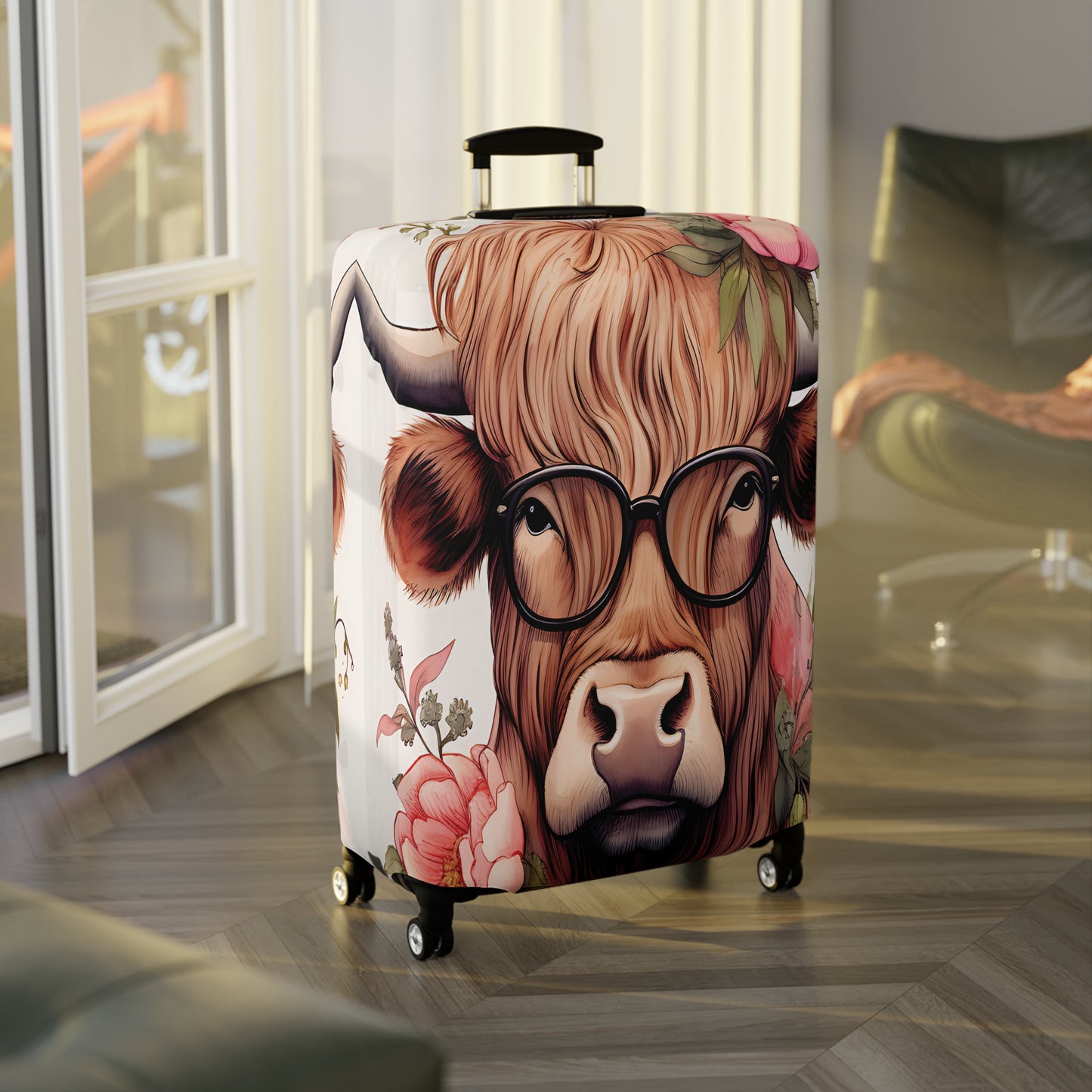 Luggage Cover, Highland Cow, awd-008