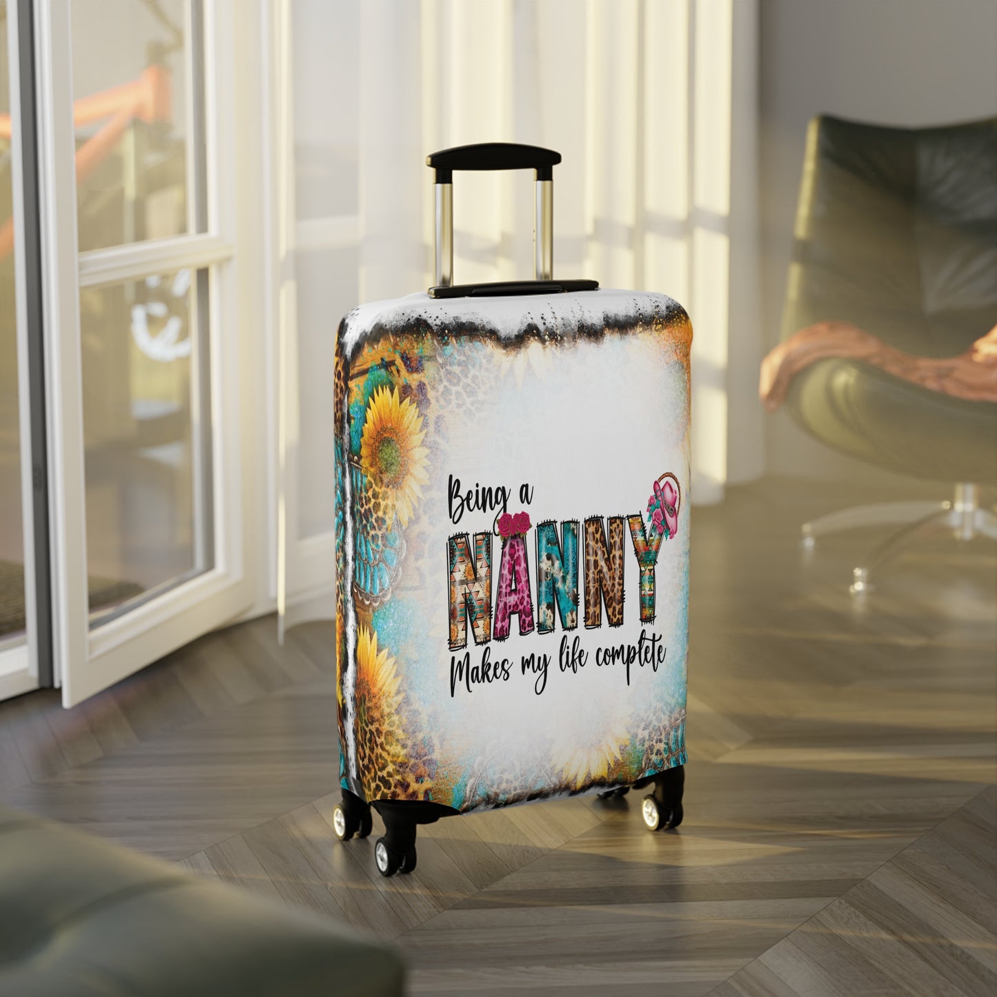 Luggage Cover, Country and Western,  Being a Nanny Makes my Life Complete, awd-1022