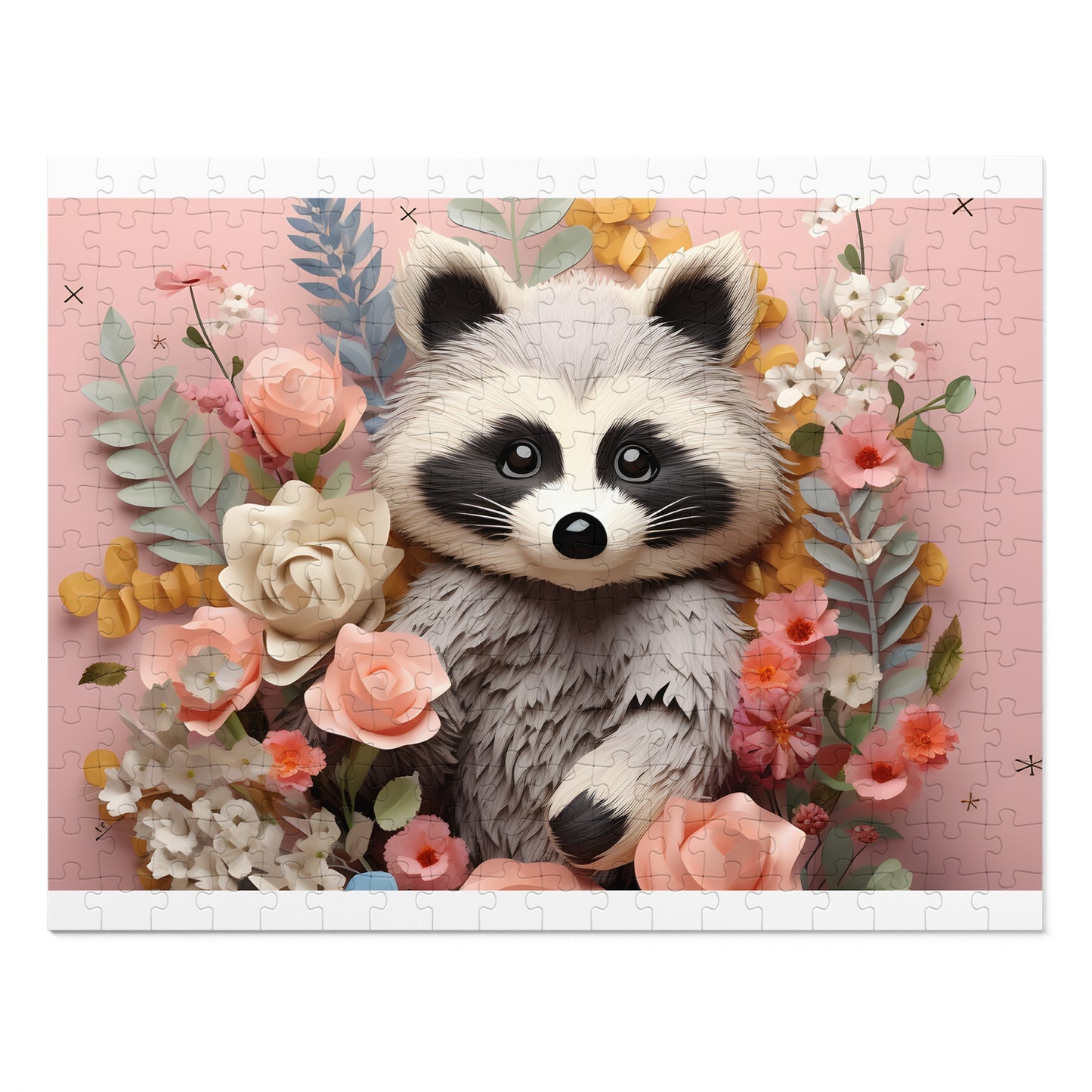 Jigsaw Puzzle, Racoon, Personalised/Non-Personalised (30, 110, 252, 500,1000-Piece)