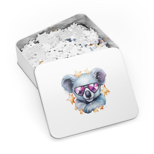 Jigsaw Puzzle in Tin, Australian Animals, Koala, Personalised/Non-Personalised, awd-508 (30, 110, 252, 500,1000-Piece)