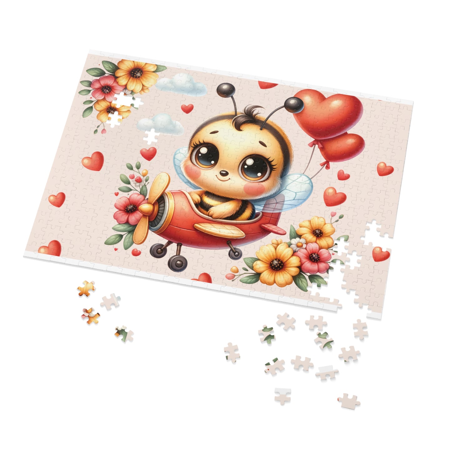 Jigsaw Puzzle in Tin, Bee in Plane, Personalised/Non-Personalised, awd-129 (30, 110, 252, 500,1000-Piece)