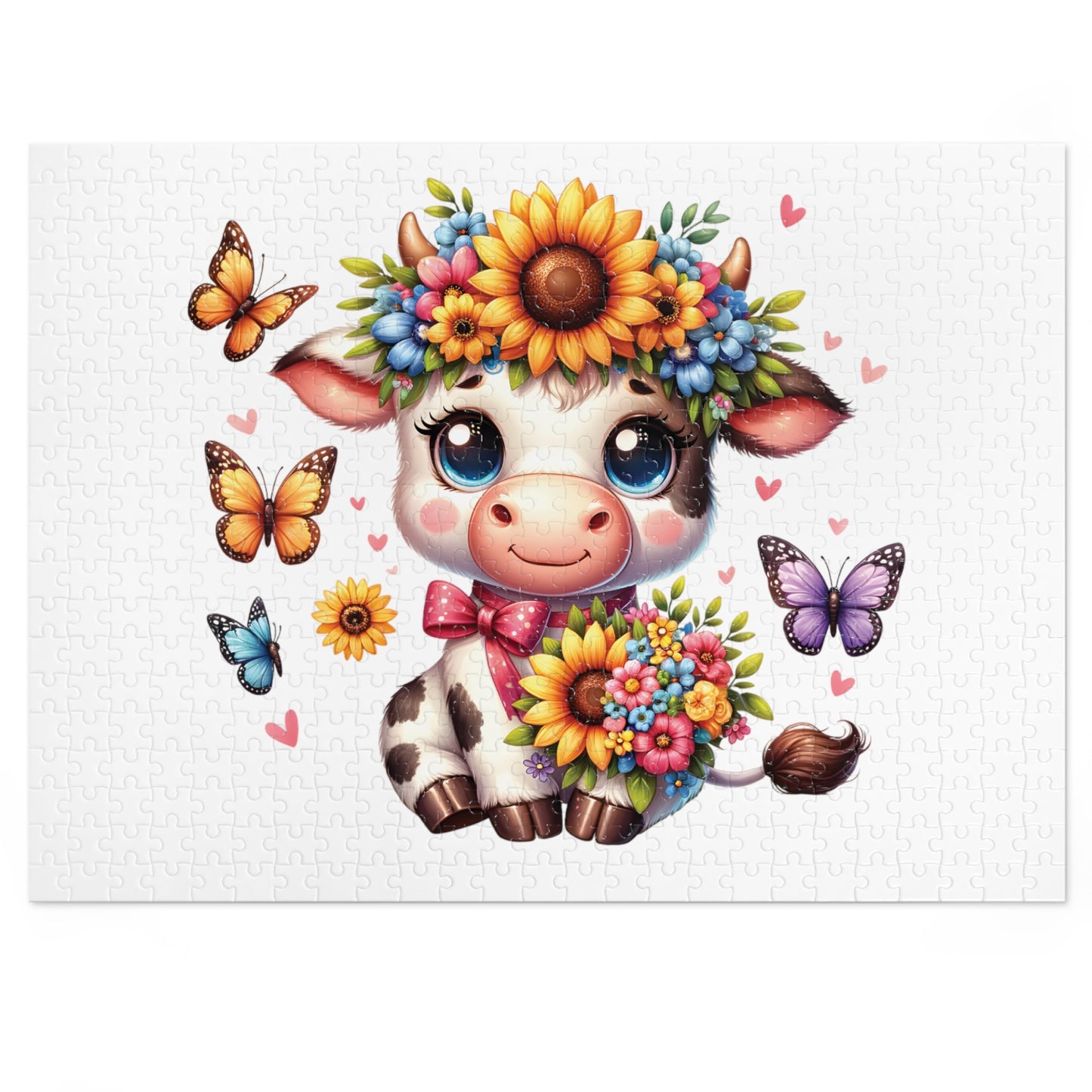 Jigsaw Puzzle, Highland Cow, Personalised/Non-Personalised (30, 110, 252, 500,1000-Piece)