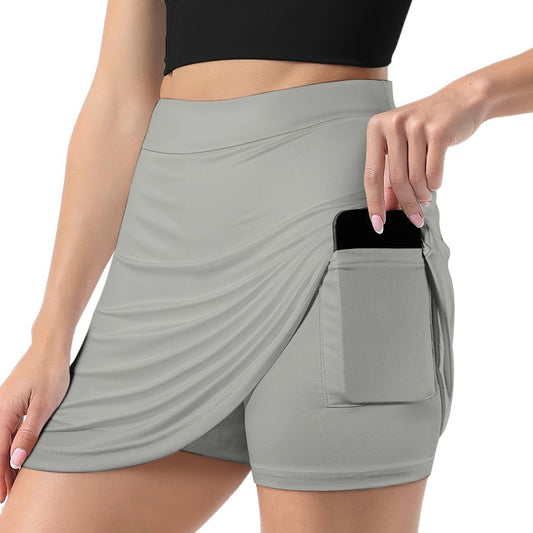 A-Line Skirt with Pocket Light proof trouser skirt Grey Nickel