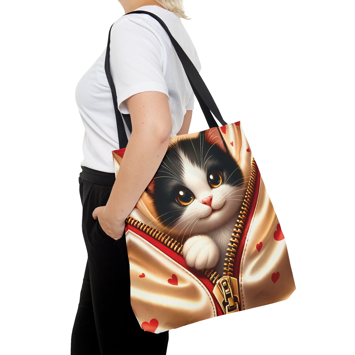 Tote Bag, Cat, Personalised/Non-Personalised Tote bag