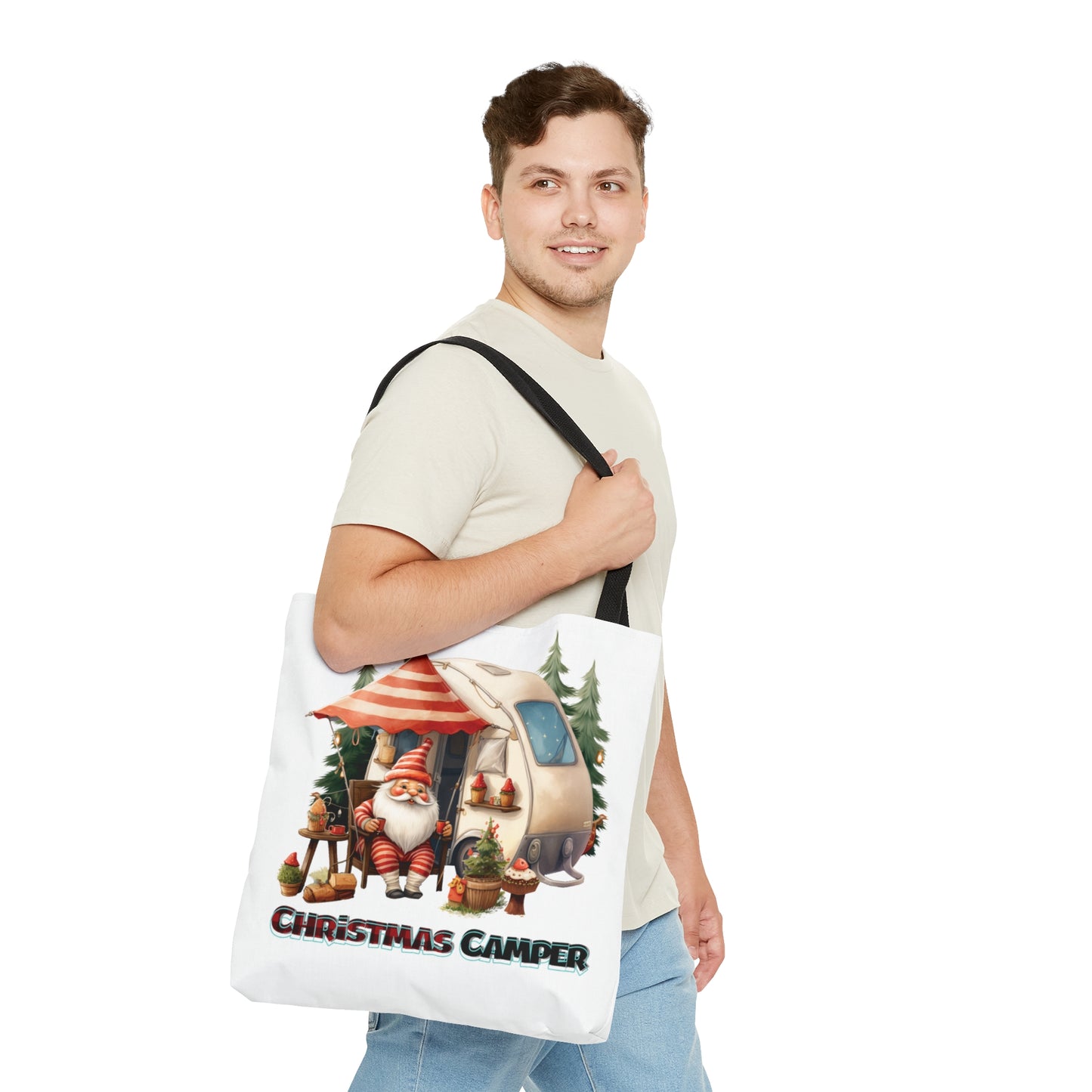 Tote Bag, Christmas, Camper