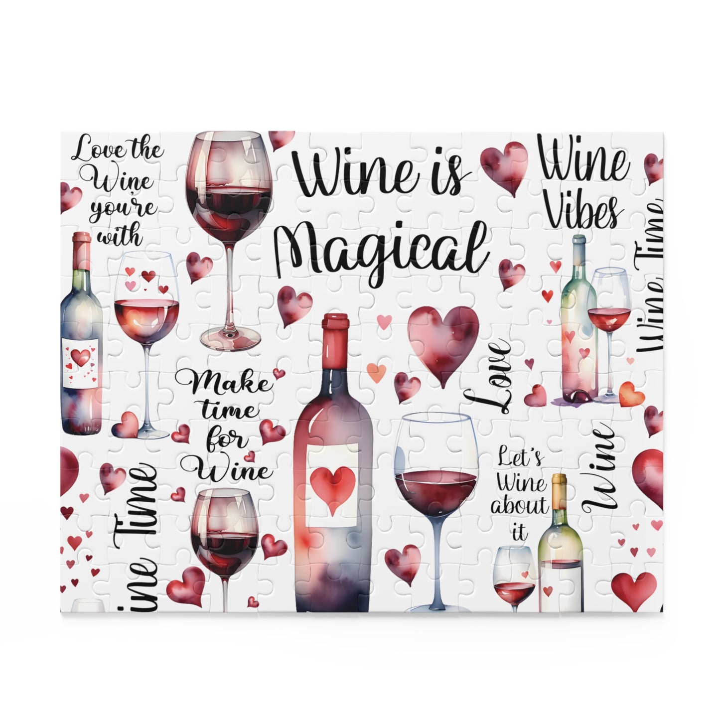 Personalised/Non-Personalised Puzzle, Wine Is Magical (120, 252, 500-Piece)