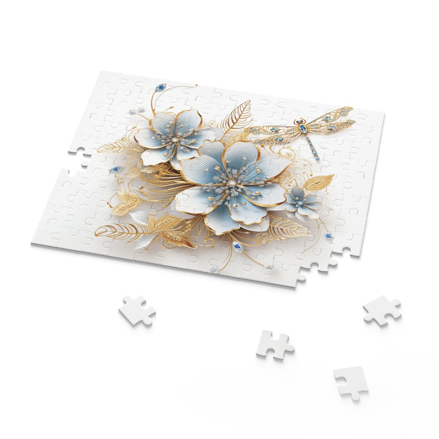 Personalised/Non-Personalised Puzzle, Floral (120, 252, 500-Piece)