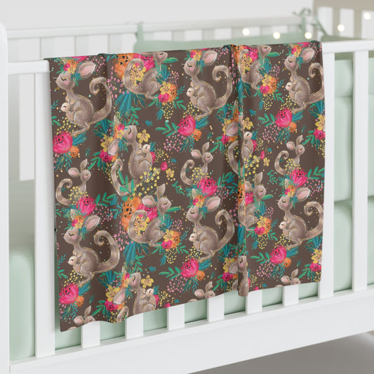 Baby Swaddle Blanket, Australian Animal and Floral Design, Baby Swaddle, Baby Shower gift