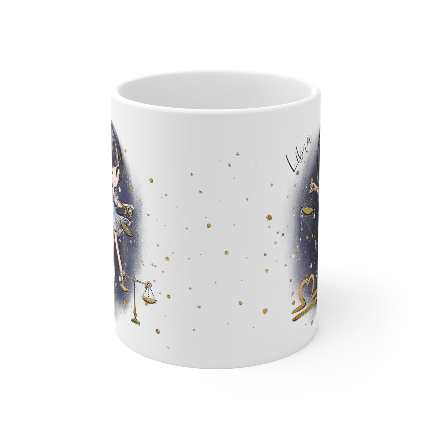 Personalised/Non Personalised Zodiac Sign, Libra, Ceramic Mug 11oz