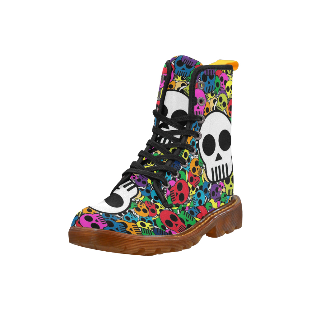 little color skull Martin Boots For Women Model 1203H