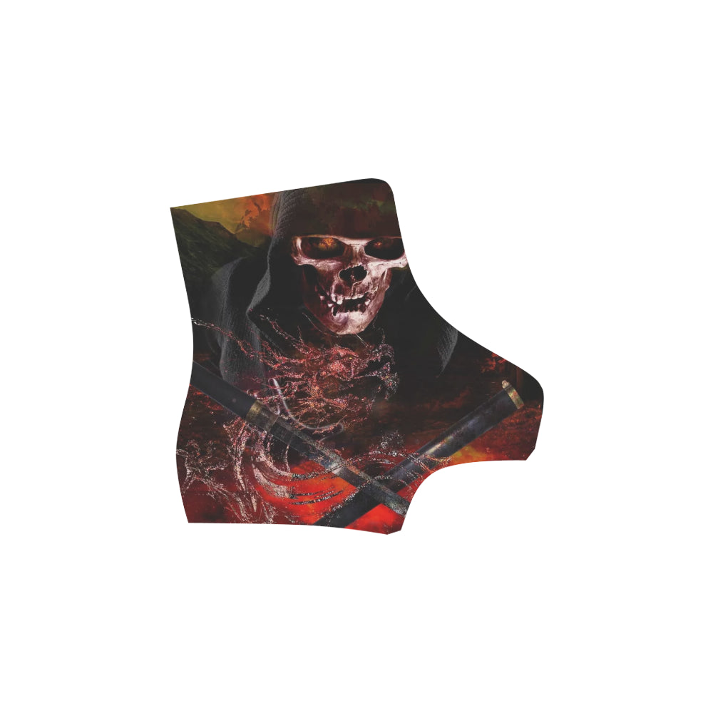 Martin Boots For Women dragon and skull